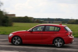 2012 BMW 1 Series prototype with three-cylinder engine. Image by BMW.