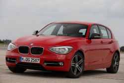 2012 BMW 1 Series prototype with three-cylinder engine. Image by BMW.