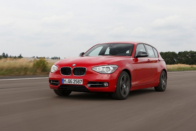 First drive: BMW 1 Series three-cylinder prototype. Image by BMW.