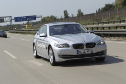 2011 BMW 5 Series autonomous prototype. Image by BMW.