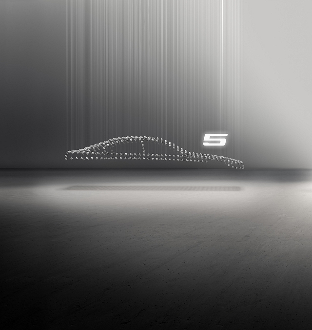 BMW teases with next 5 Series. Image by BMW.