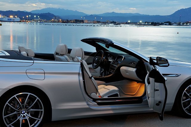 BMW 6 Series Convertible lifts off. Image by BMW.