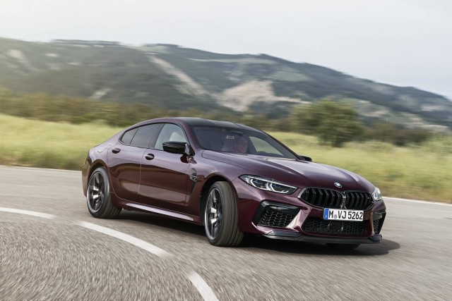 BMW M8 Gran Coupe thumps out 625hp. Image by BMW AG.