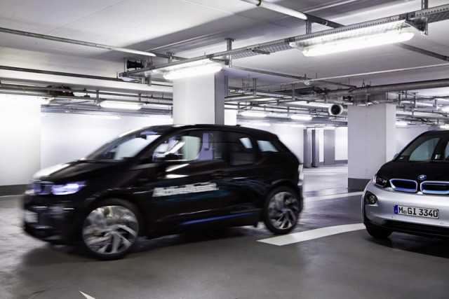The BMW i3 that can avoid crashes. Image by BMW.