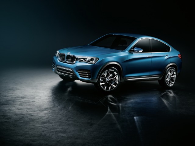 BMW previews sporty X4 SUV. Image by BMW.