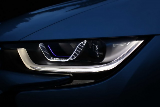 World first laser lights for BMW. Image by BMW.