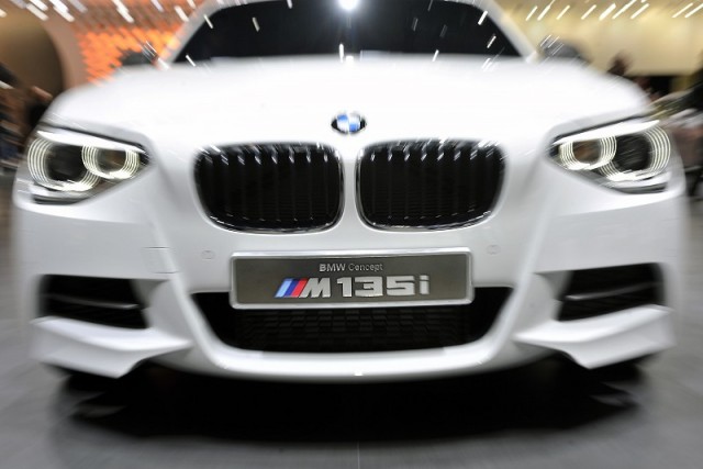 Geneva 2012: Smoking BMW M135i. Image by United Pictures.