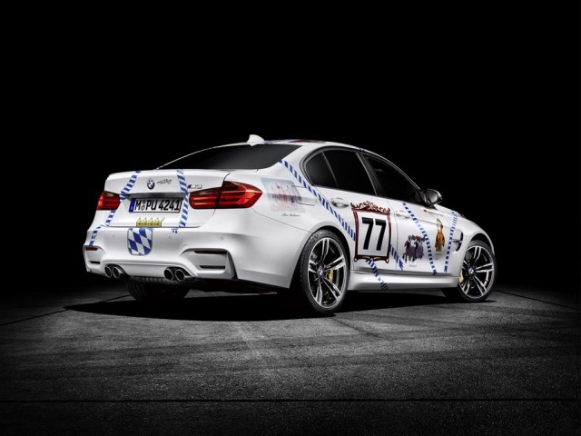Classic racing livery for Oktoberfest. Image by BMW.