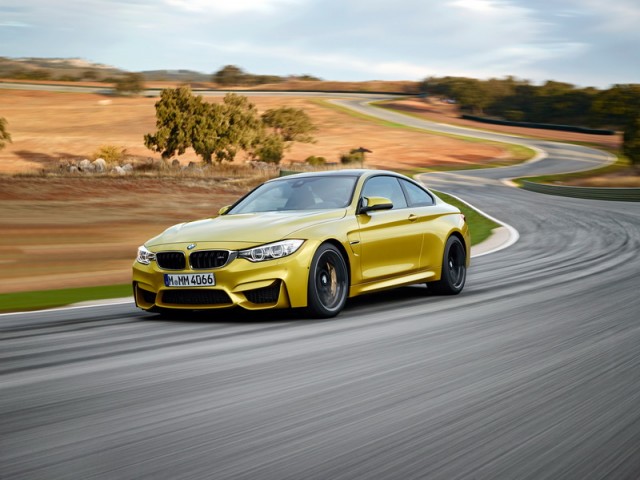 Official: M4 Coup and M3 Saloon. Image by BMW.