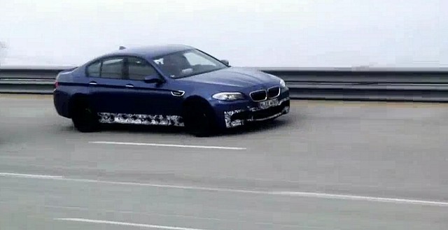 High speed BMW M5 teaser. Image by BMW.