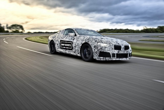 BMW debuts camouflaged M8 at Ring. Image by BMW.