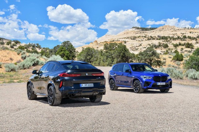 BMW X5 M and X6 M get 625hp. Image by BMW.