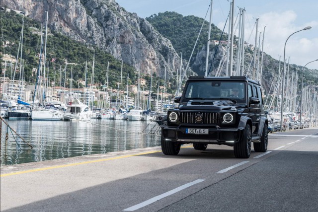 Mercedes G-Class gets Brabus tweaks. Image by Brabus.