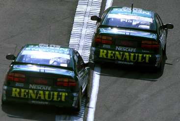 The Renault Laguna drivers battled it out for more points, but no glory