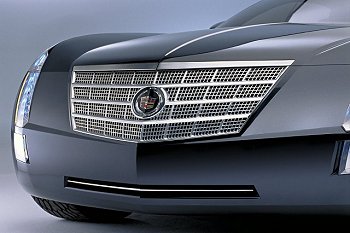 This is the front of a V-16 powered concept car by Cadillac. View the complete image gallery and show report from Detroit & Los Angeles here. Image by Cadillac.
