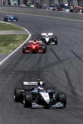 Race order before David and Eddie collided. Picture by McLaren