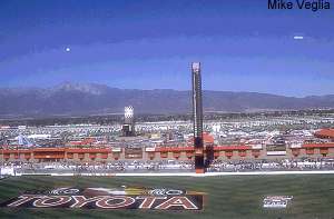Wide angle shot of the speedway prior to the race... gorgeous, postcard-weather day!