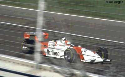 Al Unser Jr. in morning warm-up.