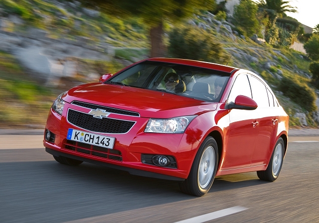 Chevy Sparks and Cruzes into Geneva. Image by Chevrolet.