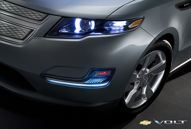 Chevrolet Volt gets ready to charge. Image by Chevrolet.
