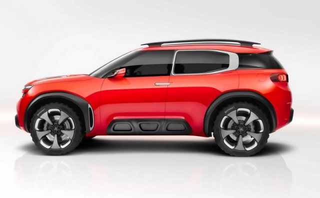 Citroen Aircross concept will lead to a new mid-size SUV. Image by Citroen.