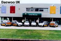 The Daewoo Matiz has proved popular in the UK - this is Crime Prevention Ltd. taking delivery of their special versions.