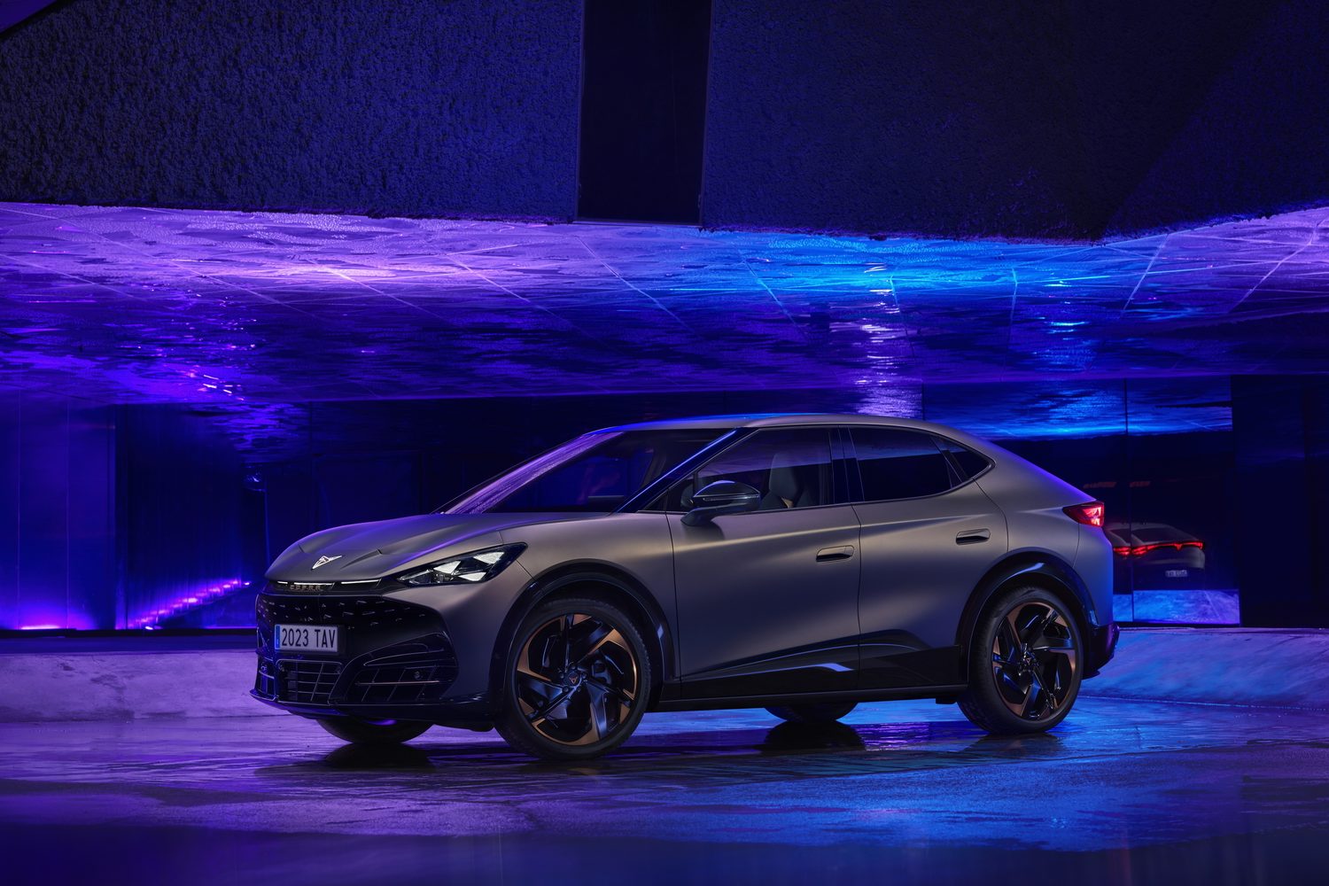 Seat spin-off Cupra reveals all-electric Tavascan coupe-SUV. Image by Cupra.