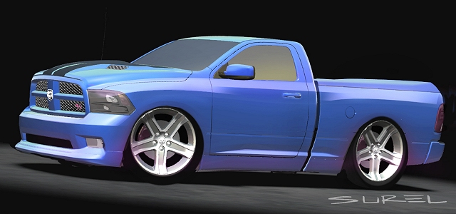 Dodge Rams into SEMA Show. Image by Dodge.