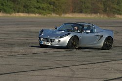 The Lotus Sport Elise 135R in action at the Don Palmer Creative Car Control coaching course. Image by Don Palmer.