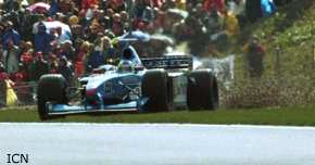 Fisichella drove out of his skin and had several off-road excursions before he finally parked his Benetton in a gravel trap