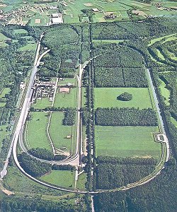 Monza from the air. Image by Eileen Buckley.
