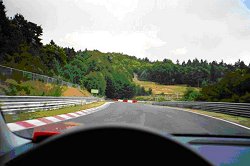 A view of the original circuit from the best seat. Photograph by Eileen Buckley. Click here for a larger image.