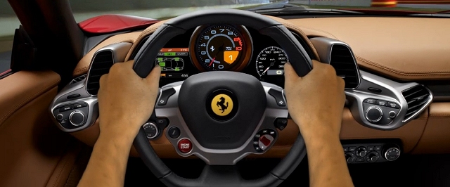 Ferrari 458 Italia interior revealed. Image by Ferrari.