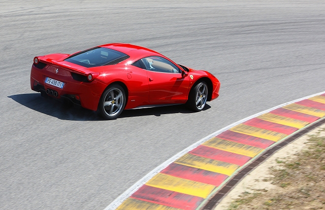 Ferrari 458 Italia drifting! Image by Ferrari.