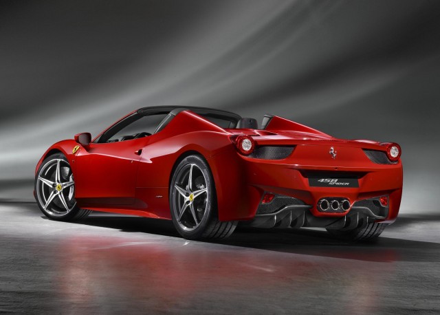 New Ferrari 458 Spider revealed. Image by Ferrari.