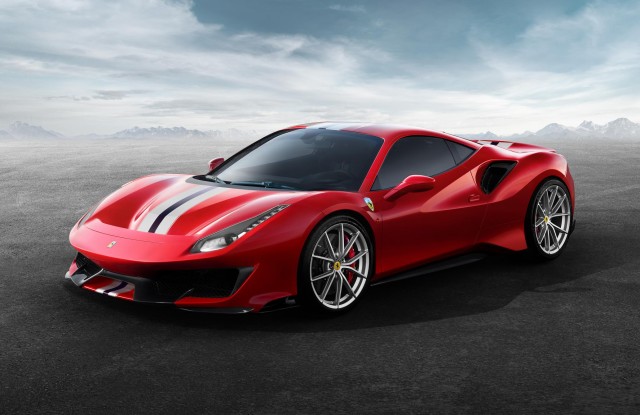 New Ferrari 488 Pista gets 720hp. Image by Ferrari.