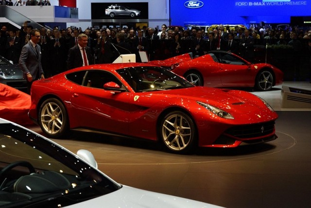 Geneva 2012: Show-stopping Ferrari F12. Image by Newspress.