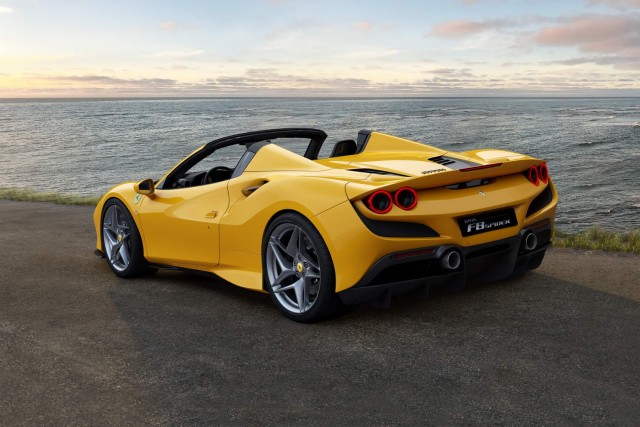 Ferrari F8 Spider drops its top. Image by Ferrari.