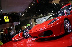 Ferrari's F430 was one of the show stars, and was proudly displayed with the Ferrari F1 car. Image by Shane O' Donoghue.