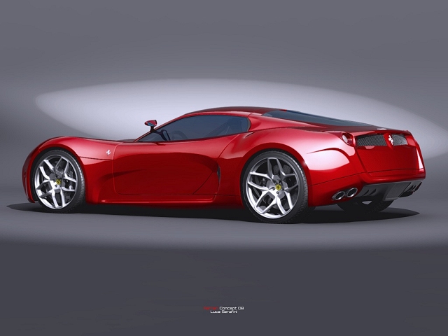 The unofficial Ferrari concept. Image by Luca Serafini.