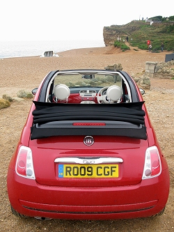 2009 Fiat 500C. Image by Mark Nichol.