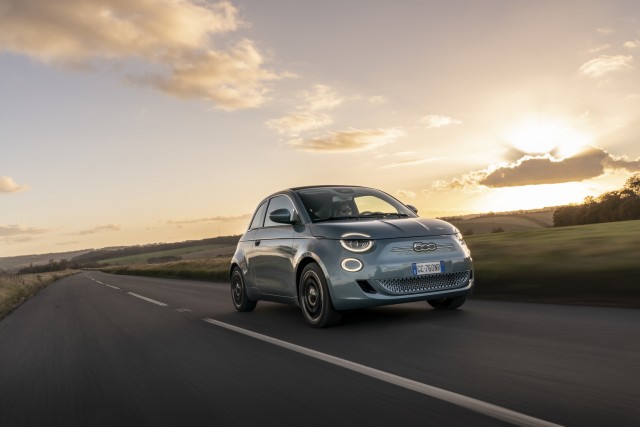 First drive: Fiat 500 EV Convertible. Image by Simon Thompson.