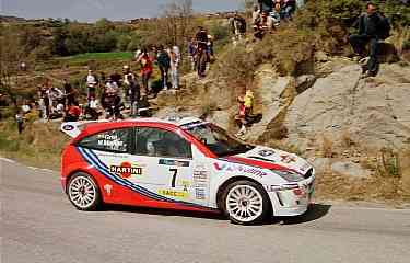 McRae was very quick in the light Focus, but turbo problems prevented Ford from achieving a result.