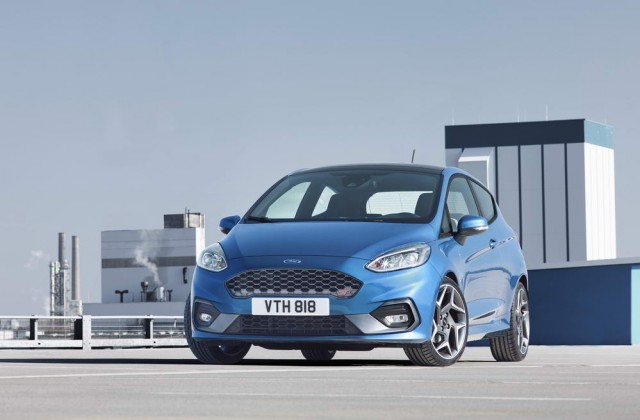 Ford gives the new Fiesta ST three cylinders. Image by Ford.