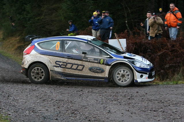 Ford's new Fiesta rally car in action. Image by Syd Wall.