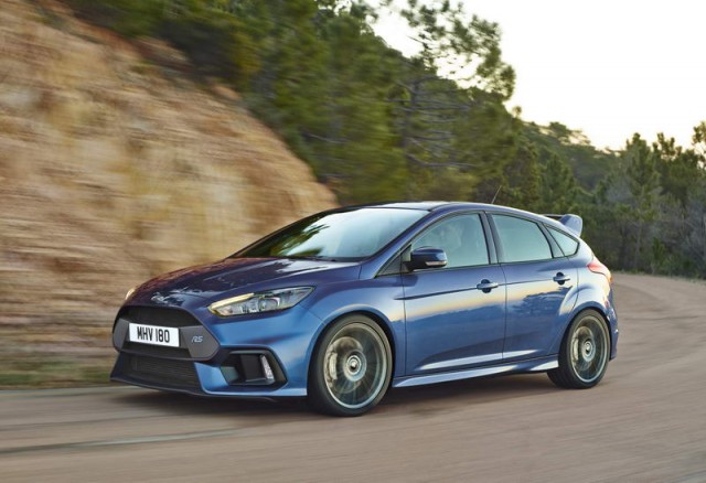Ford Focus RS punches out 350hp. Image by Ford.
