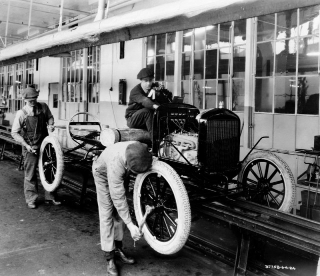 100 years of mass production. Image by Ford.