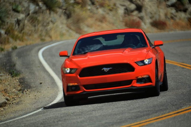 Ford's Mustang rolls into UK showrooms. Image by Ford.