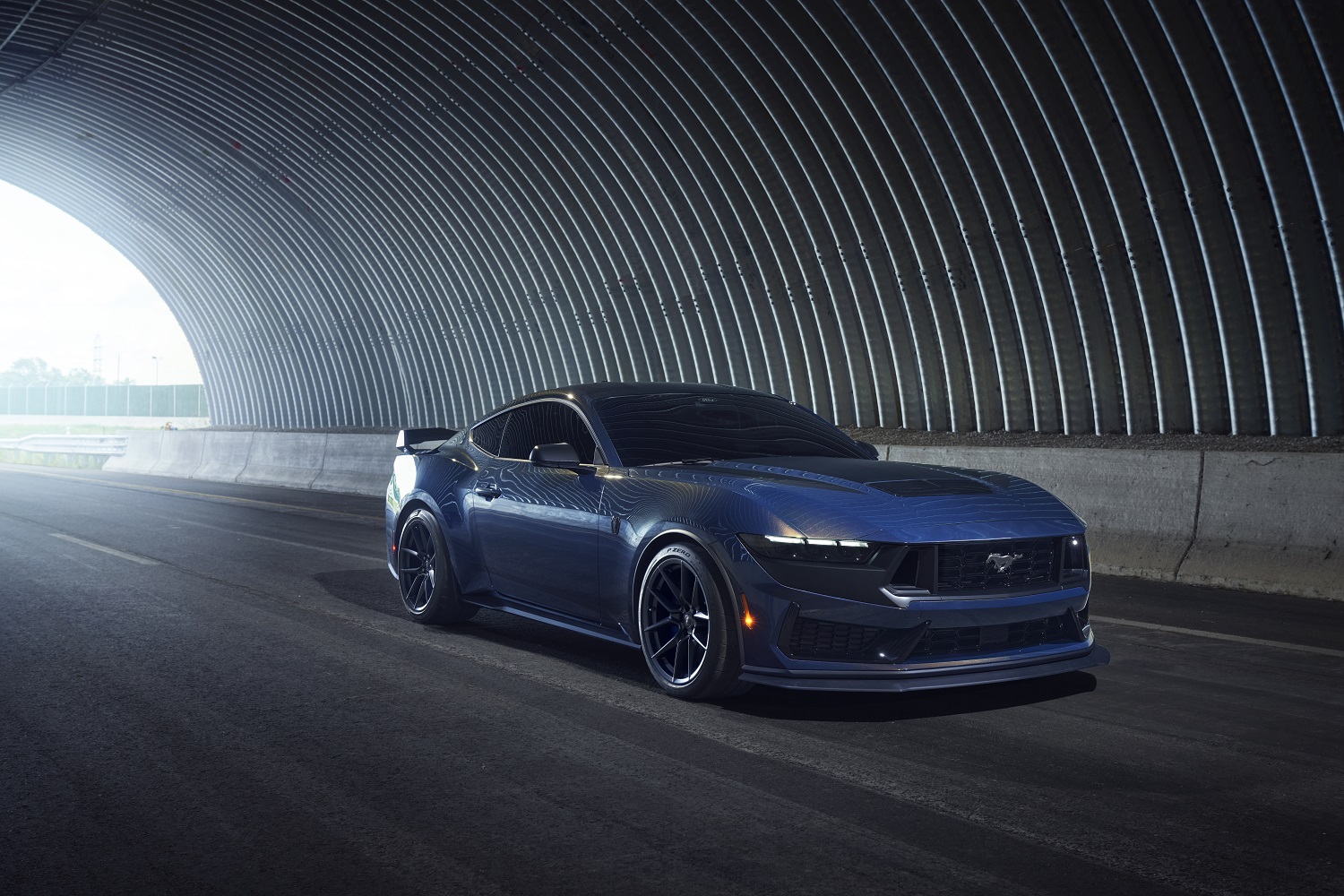 Ford Mustang Dark Horse lays ground for racing ponies. Image by Ford.