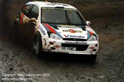 Colin McRae in the 2000 Network Q Rally of Great Britain. Picture by Mark Sims.